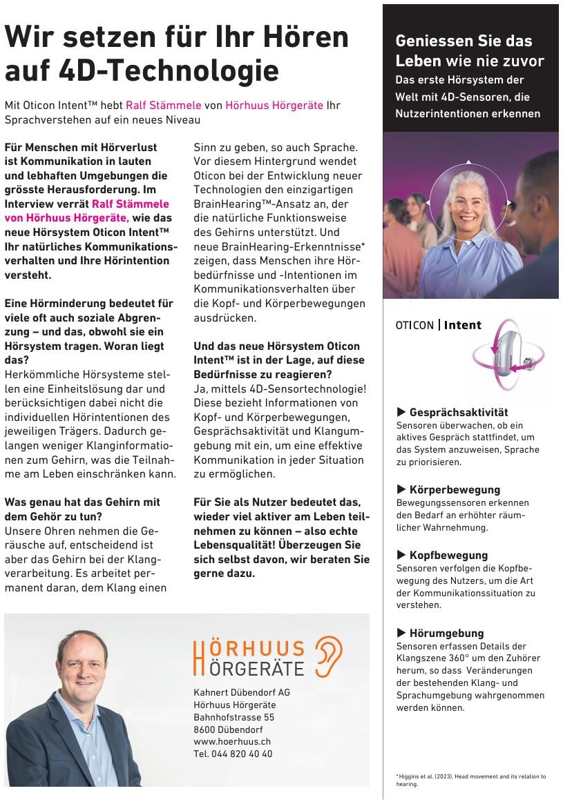 Hoerhuus Oticon Intent Artikel