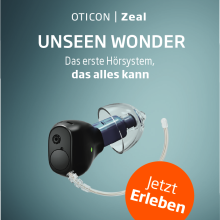 Weltneuheit: das Hörgerät Oticon Zeal kann alles